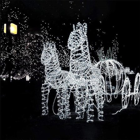 Julelysstreng 2 stk 12m 100LED Farveskiftende