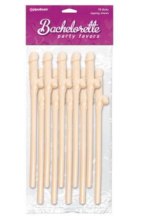 Kjøp Pipedream Bachelorette Party Favors Dicky Sipping Straws Fle - Snopp | God pris