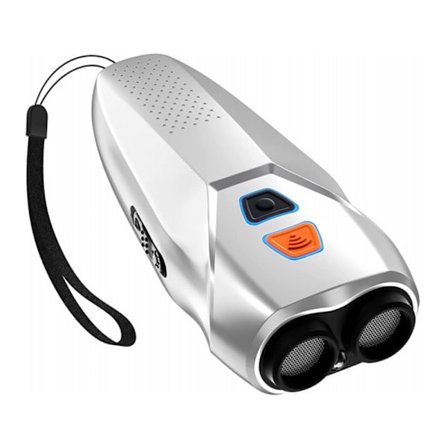 Dazer III Ultraäänikoira-karkotin - 3 voimakkuutta, sopii vaarallisille koirille - Hopea