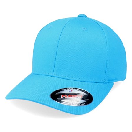 Flexfit - Kids Wooly Combed Hawaiian Ocean Flexfit Flexfit Blue Cap - @ Hatstore