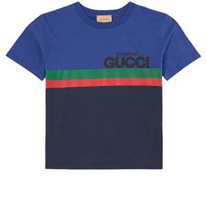 Kids - Gucci Blue Colorblock Logo T-Shirt 6 Years - Tops - 6 years - Blue