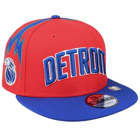 New Era - Detroit Pistons NBA21 City Off 9FIFTY Red/Royal Snapback Snapback Red Cap - NBA @ Hatstore