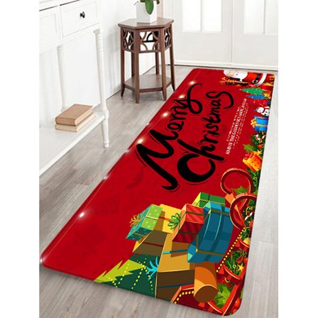 Juldekorationer Mattor God Jul Inomhus Mattor Inredning God Jul Dekorativa juldekorationer Prydnader Festdekor Presenter (B 40x120CM)