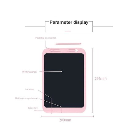 12 tommers LCD skrivetavle for barn