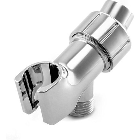 Dusjhodebrakett, universal metall justerbar dusjarm monteringsbrakett, med børstet nikkel finish