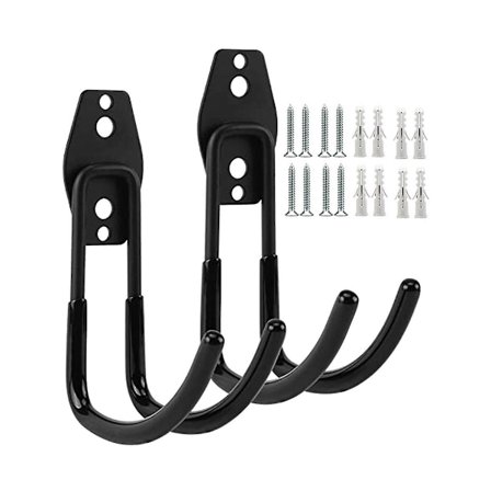 2-pakks garasjekroker Dobbel kroker Veggkroker Til veggmontering Tunge oppbevaringsverktøy Stige Ut Db