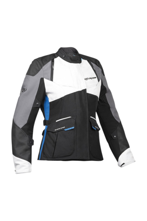 Giacca Moto Donna Ixon Balder Nero/Grigio/Blu L