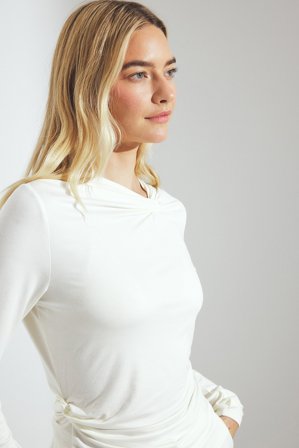 NA-KD Htop Soft Line torsadé - - OffBlanc - S (EU 34-36)