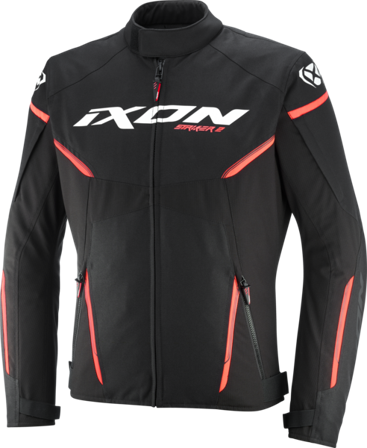 Motorradjacke Ixon Striker 2 Schwarz/Weiß/Rot XL