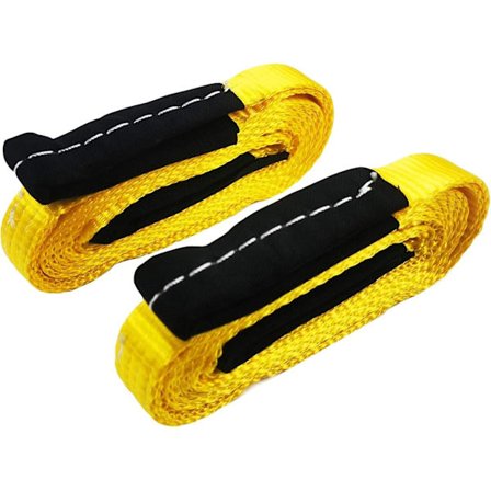 2 stk Løfteslynger 1" x 8' Heavy Duty Løfteslynge Web