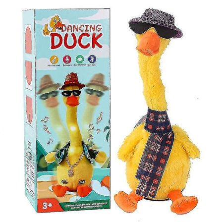 2022 Nya Leksaker, Dansande Anka, Talande Anka Leksak, Upprepar Vad Du Säger Anka (Uppgraderad USB-laddning)