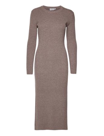 Cosy Dress Dresses Knitted Dresses Grå H2O Fagerholt