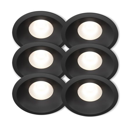 Plejd Downlight Deep Sort 8W 6-pk