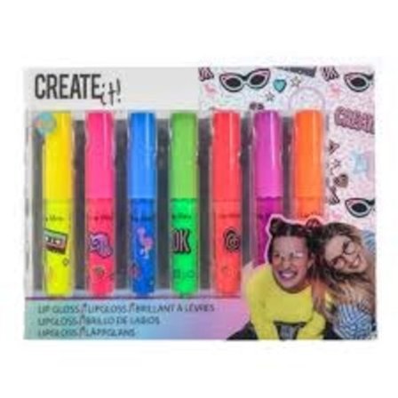 Create it Lipgloss 7-pak, Neon