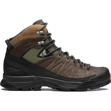 Salomon - Sneakers X-alp Mid Gtx Distressed Ltr - Dark Earth / Black