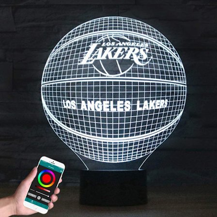 3D optisk illusionslampe telefon APP Bluetooth fjernbetjening Inte