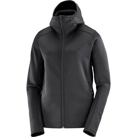 Salomon - Outline Warm Fleece Hd W - Deep Black - 2XL