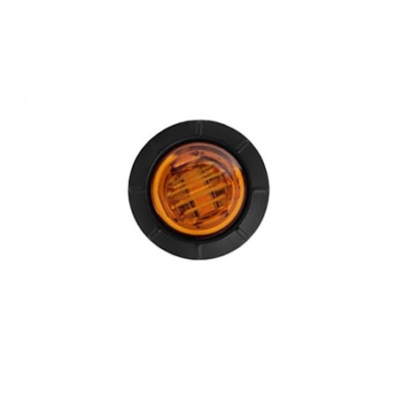 LED liten rund ljus lastbil lastbil sidoljus signal ljus släpvagn RV varningsljus blinkers 12-24V (gul) 3