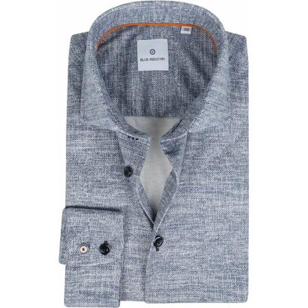 Blue Industry, Shirt Blauw, Heren, Maat:XL,Katoen