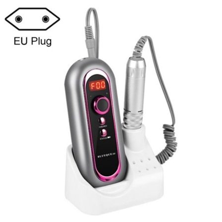 Plug-in bärbar kolborstnagelslip - europeisk standard (grå)