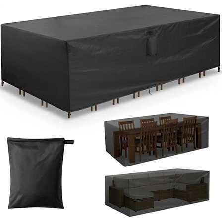 Beskyttelsescover til havesæt, vandtæt med snøre og god dræning - B242 x L160 x H100CM