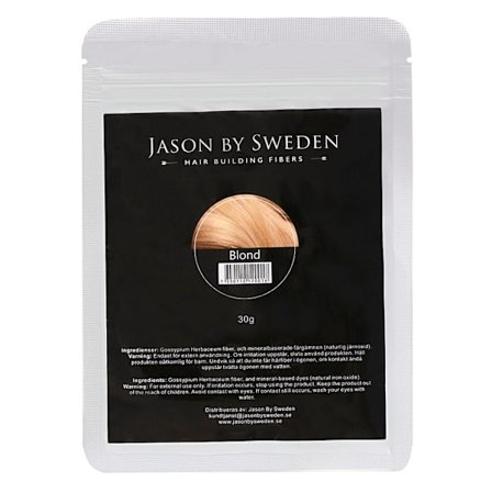 HAIR FIBER - JASON BY SWEDEN - 30G REFILL-PAKKE - BLOND