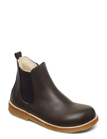 Boots - Flat - Zipper Talvisaappaat Ruskea ANGULUS