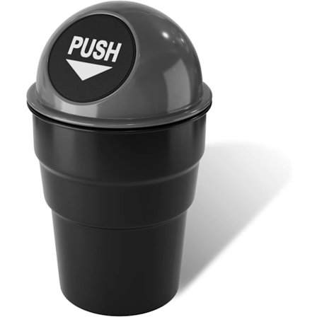 Mini Bil Skraldespand Sød Kopholder Bil Skraldespande Kopholder Skraldespand Bærbar Bil Skraldespand med Låg Lækagesikker Cool til Kontor Skrivebord