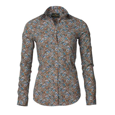 Laksen Birds & Blossoms Shirt Women ́s long-sleeved shirts Green L