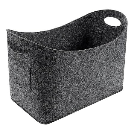 Filtpose Vedveske Sammenleggbar vedkurv Filt Shopper Shopping Bag Multifunksjonell vedpose