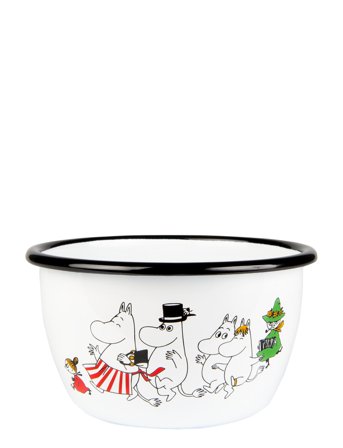 Muurla Moomin Enamel Bowl - White - 25 CL
