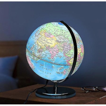 Geografi Undervisningsverden Globe 20/25/32 Cm Diameter Oplyst Globe Med LED Lys Verdens Globe