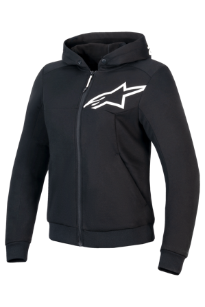 Motorrad-Hoodie Alpinestars Stella Chrome V2 Sport Damen Schwarz/Weiß S