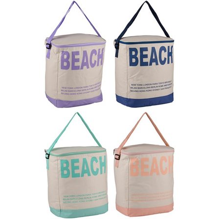 Kylväska Beach med lätt konstruktion och stadsmotiv