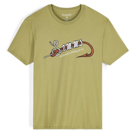 Simms Hook & Loop T-Shirt Tent Green - L