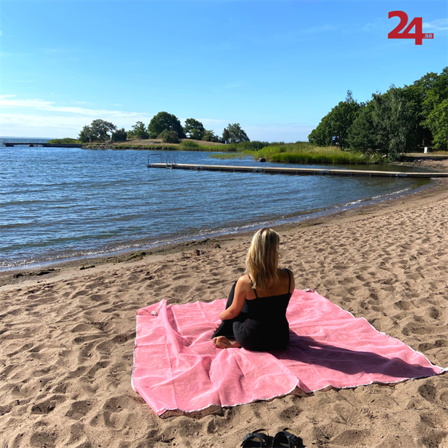 Sandless tæppe - 2x2 meter pink