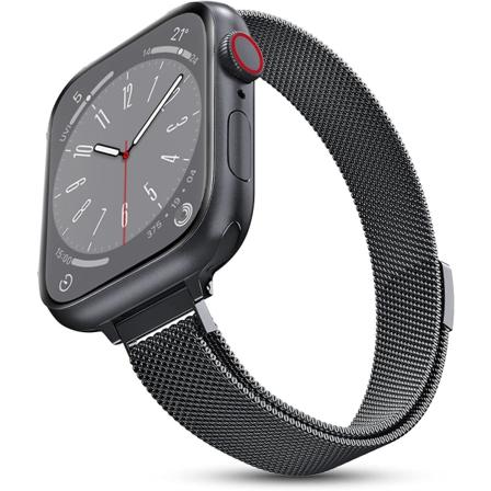 Milanese Loop-rem til Apple Watch 40mm 44mm 41mm 45mm 38mm 42mm 49mm 45 Mm Smalt Armbånd Iwatch Serie 3 4 6 Se 7 8 Ultra slim space gray 38mm 40mm 