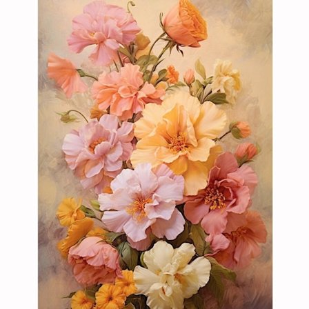 Kukkainen timanttimaalaussarja: 5D täysi poraus, upea kukkakimppu, laadukkaat timantit, tee-se-itse-kirjonta ystävänpäivän sisustukseen