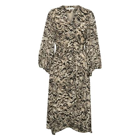InWear, Basira IW Wrap Dress Beige, Dames, Maat:L
