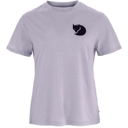 Fjällräven Fox Boxy Logo Tee XL - female - Lavender Mist - T-Skjortes & tank Topps
