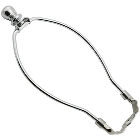 Sunrain 1-pack 8/9/10 tum Lamp Shade Harp Hållare Diy Belysningstillbehör Horn Ram Lampskärm Fäste Kompatibel Med Bords-/golvlampa Armatur (sil