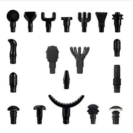 Universal Fascia Gun Replacement Massage Head Silicone Massage Head Set Body Relaxation Fascia Massager Gun Head For All 18-19mm