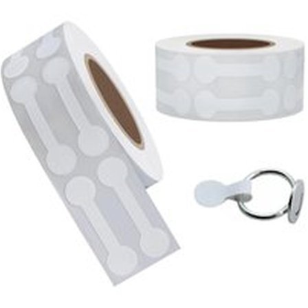 Værdilapper til smykker - Hvide selvklæbende etiketter til tøj, ringe, halskæder, øreringe - 1000 rektangulære blanke etiketter