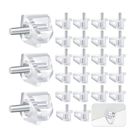 Multifunktionelle Hyldeunderstøtningsnåle Skabshyldeunderstøtningspeg (150 stk., gennemsigtige)