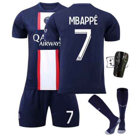 2022 Paris Hemmafotbollströja Kit-vit Blå 2xl