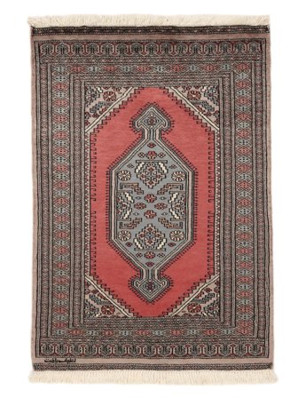 80X114 Tapis Pakistan Boukhara 2Ply D'orient Marron/Noir (Laine, Pakistan) Carpetvista
