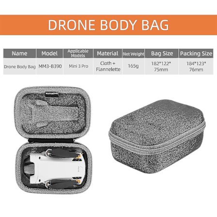 Mini 3 Pro-fodral, bärbar hård väska, reseförvaringsväska, skyddande förvaringslåda för Dji Mini 3 Pro-drönare, tillbehör, vattentät