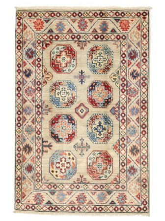 Medallion Small Kazak Fine Rug 81X119 Wool