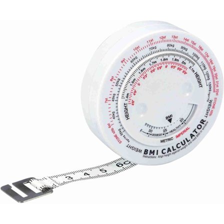 Måttband Kropp, BMI Kroppsmåttband, 150 cm Infällbart Kroppsfettmätning för Midjemått Kroppsmasseindexmätning