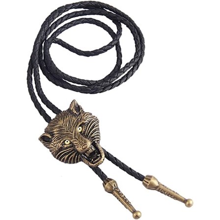 Bolo slips - Handgjord Western Cowboy Svart Vintage Cicada Penda